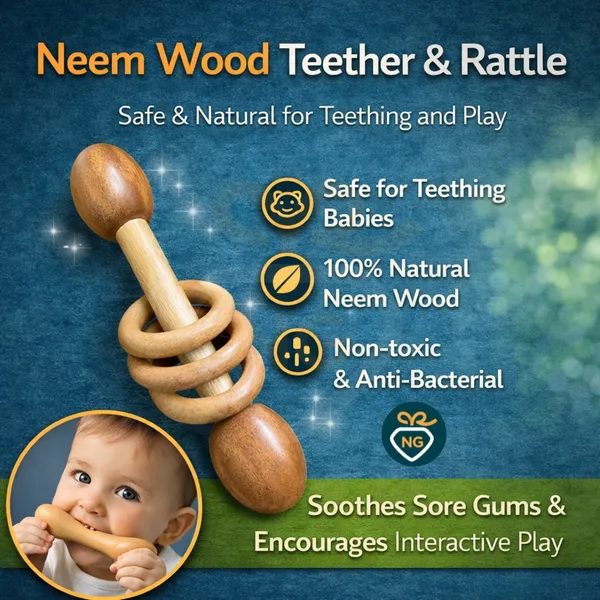 Natural_Neem_Wood_Combo_Pack_5_Ring_Rattle,_Dumbbell_Rattle,_Vehicle_and_Teething_Set_For_Babies_-_Pack_Of_5