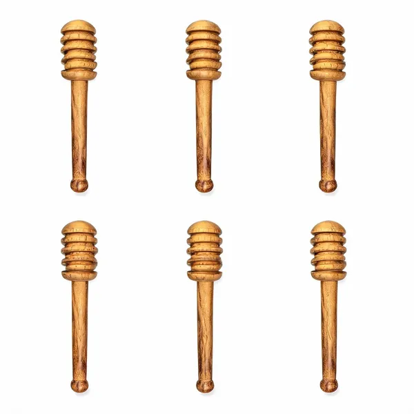 Natural_Wood_Grooved_Honey_Dipper_Drizzler_Stick_5_Inch_-_Pack_Of_6