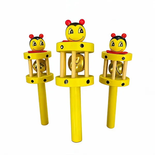 Nivaaro_Yellow_Wooden_Bee_Bell_Rattle_Sensory_Toy_For_Babies_-_Pack_Of_3