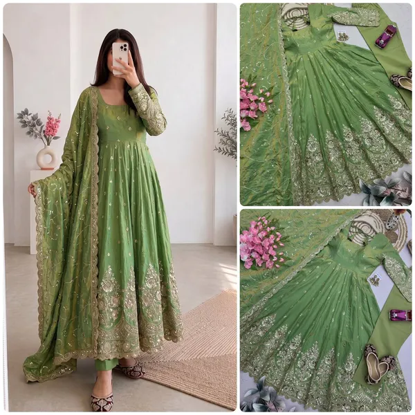 DEKEANSHKA®_Designer_Party_Wear_Embroidered_&_Sequins_Work_Full_Stitched_Gown_with_Dupatta_&_Pant_–_SSC-729