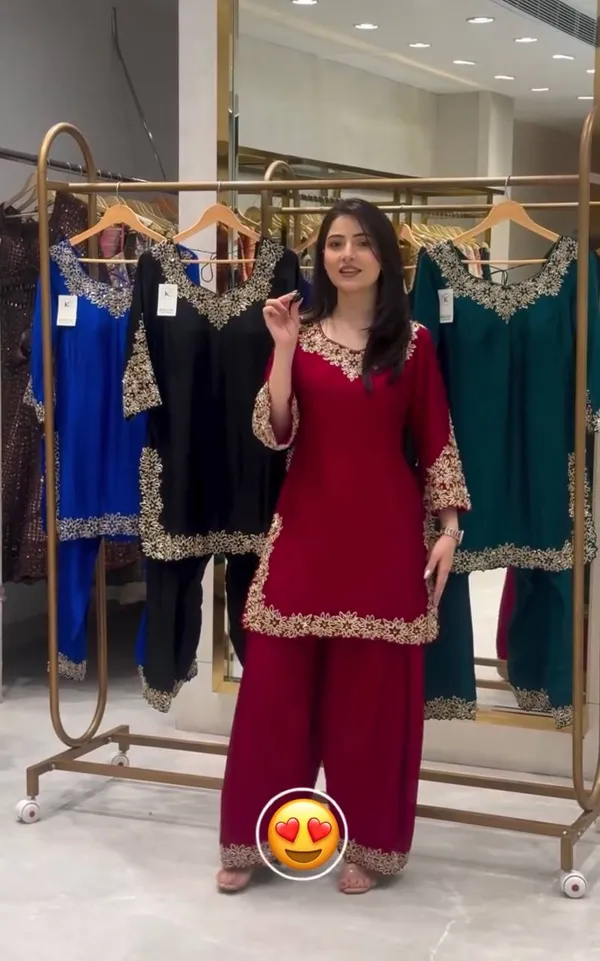 DEKEANSHKA®_Designer_Party_Wear_Heavy_Chinon_Silk_Embroidered_Top_With_Plazo_And_Dupatta_Set
