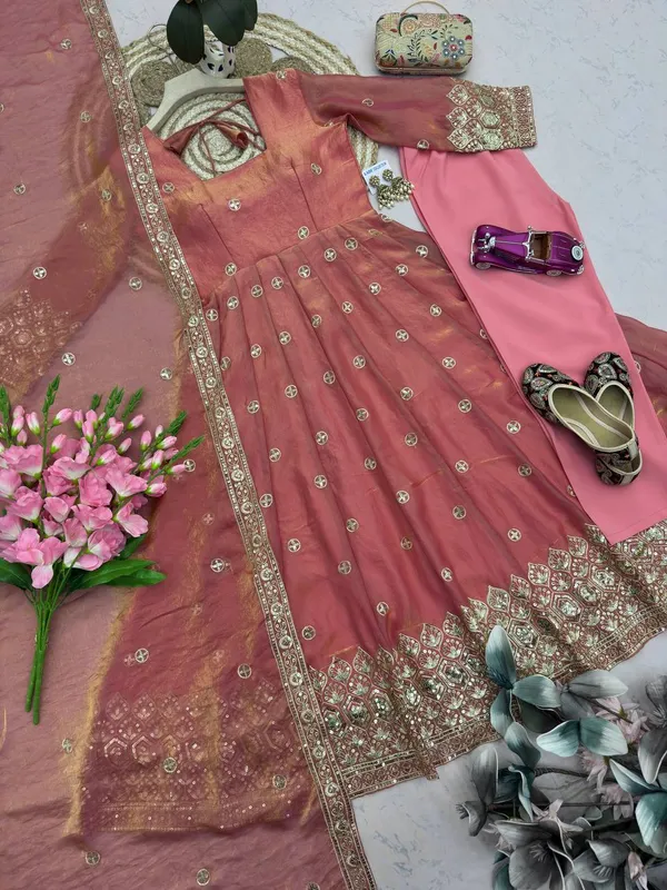 DEKEANSHKA®_Women’s_Designer_Party_Wear_Gown_Set_with_Dupatta_&_Pant_–_Dusty_Rose