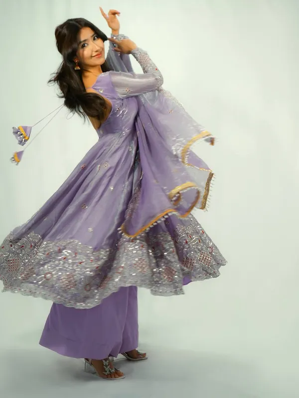 DEKEANSHKA®_Women’s_Designer_Party_Wear_Gown_Set_with_Dupatta_&_Pant_–_Lavender