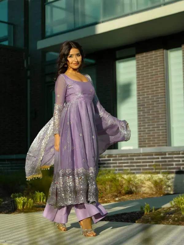DEKEANSHKA®_Women’s_Designer_Party_Wear_Gown_Set_with_Dupatta_&_Pant_–_Lavender