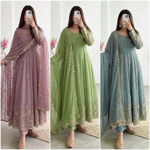 DEKEANSHKA®_Women’s_Designer_Party_Wear_Gown_Set_with_Dupatta_&_Pant_–_Mauve_Pink