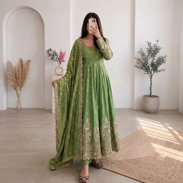 DEKEANSHKA®_Designer_Party_Wear_Embroidered_&_Sequins_Work_Full_Stitched_Gown_with_Dupatta_&_Pant_–_SSC-729