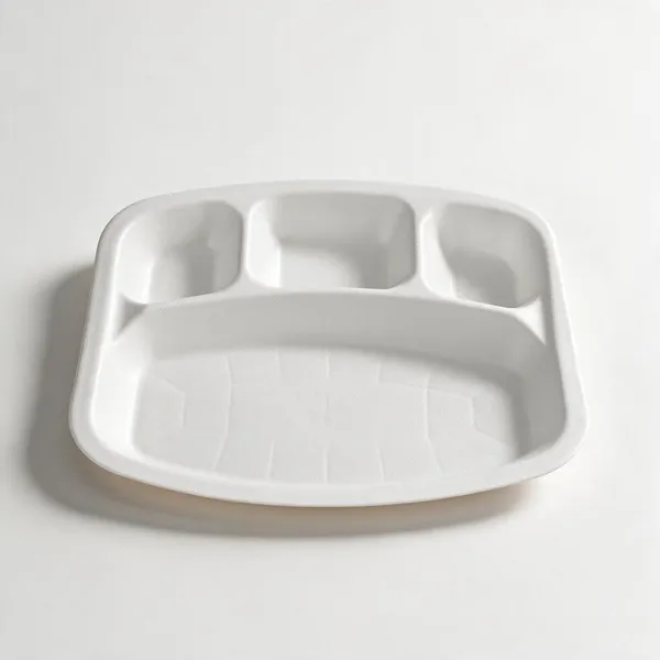 White_Sugarcane_Bagasse_Tray_Lid_Pack_Of_25