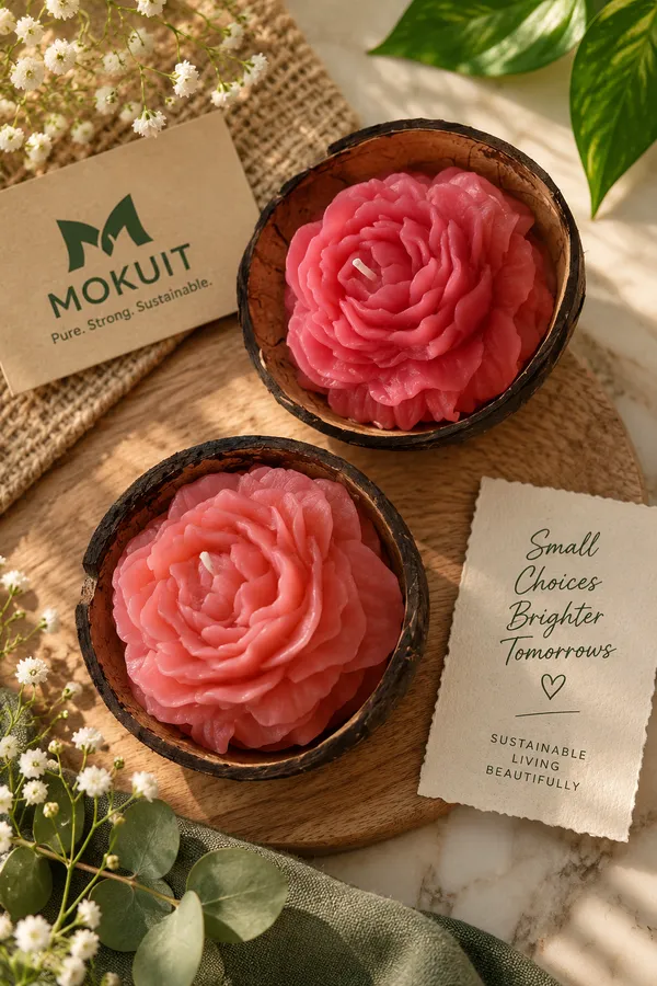 Pink_colour_Coconut_Shell_decorative_scented_candle_Set_Pack_Of_2