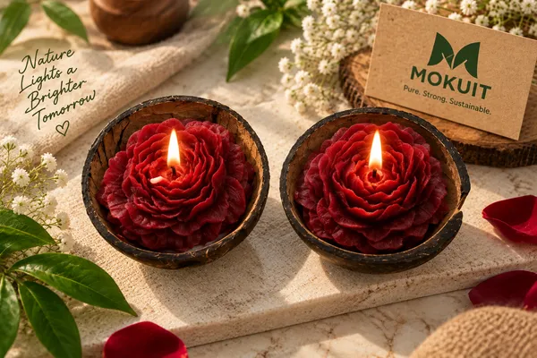 Red_colour_Coconut_Shell_scented_Decorative_Candle_Set_Pack_Of_2
