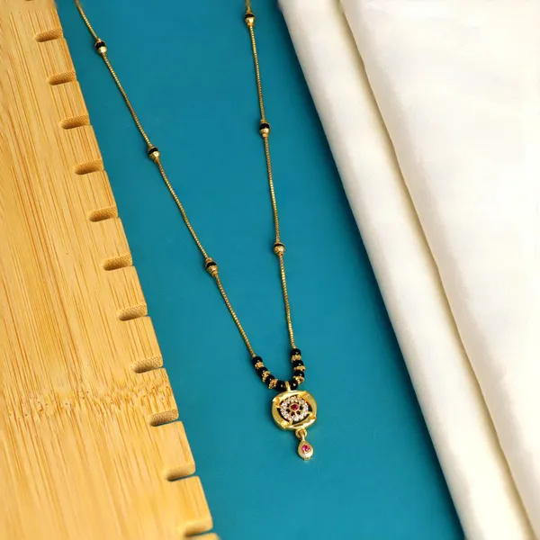 Black_Gold_Alloy_Beaded_Coloured_Stone_Pendant_Mangalsutra_For_Women