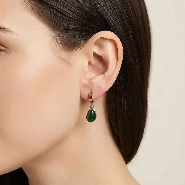 Green_Gold_Alloy_Teardrop_Hoop_Drop_Earrings_For_Women