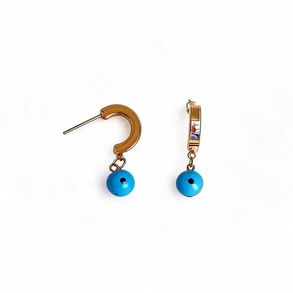 Gold_Blue_Alloy_Beaded_Drop_Earrings_For_Women