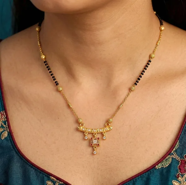 Gold_Alloy_Black_Beaded_Crescent_Pendant_Mangalsutra_For_Women