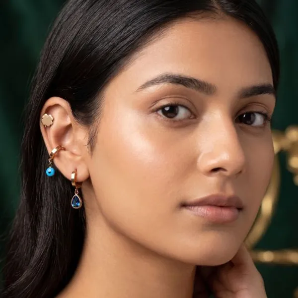 Gold_Blue_Alloy_Floral_Teardrop_Drop_Earrings_For_Women