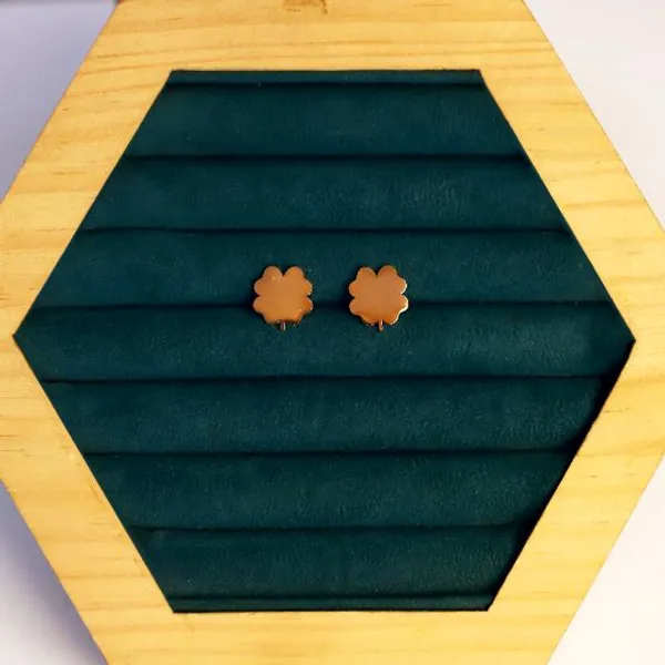 Teal_Pleated_earrings_With_Floral_Embellishments
