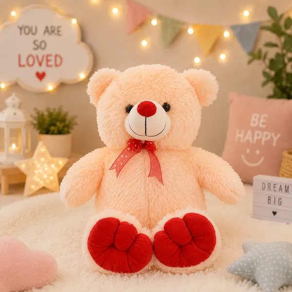 Goldenhub_Toys_Teddy_Bear_60_CM_Standing_Simple_Butter,_Soft_Toys,_Sweet_Expression,_Red_Color_Teddy_Bear_for_Unisex_Kinds,_for_Wedding,_Perfect_for_Snuggles_and_Imaginative_Play