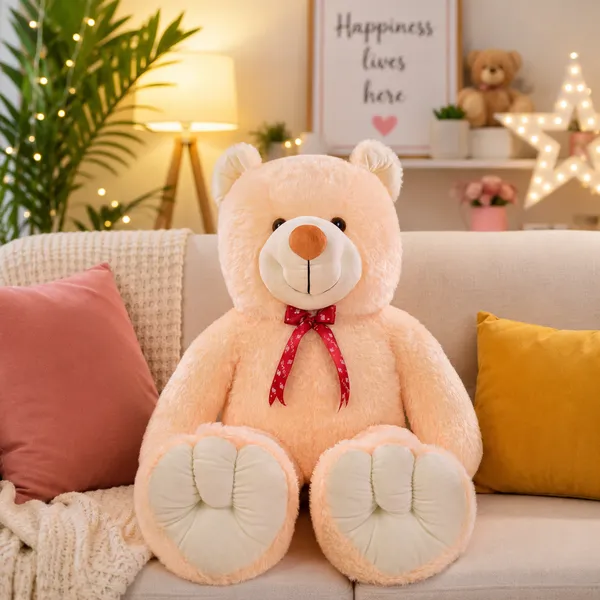 Goldenhub_Premium_Quality_Teddy_Bear_Soft_Plush_Fabric_(Butter,_180_Cm)
