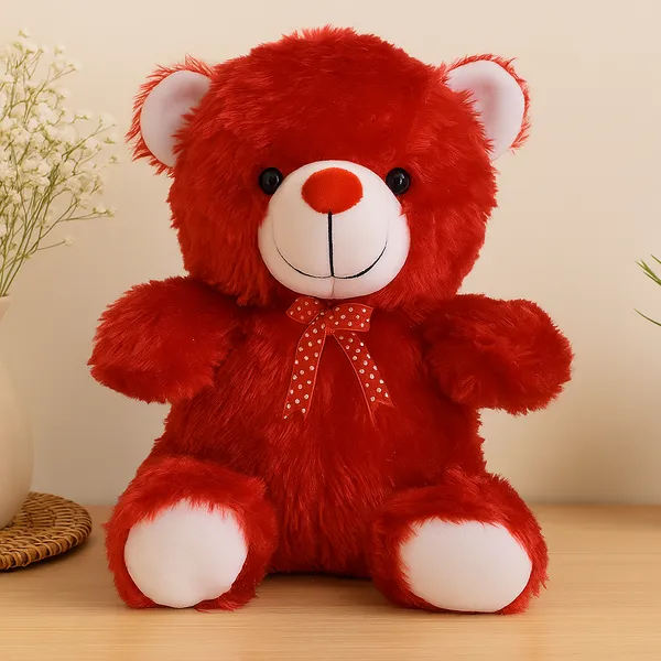 GOLDENHUB_Teddy_Bear_30_CM_Sitting_RED