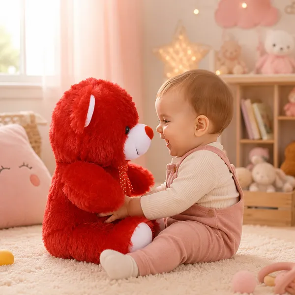 GOLDENHUB_Teddy_Bear_30_CM_Sitting_RED