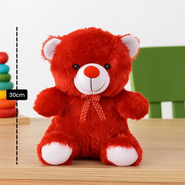 GOLDENHUB_Teddy_Bear_30_CM_Sitting_RED