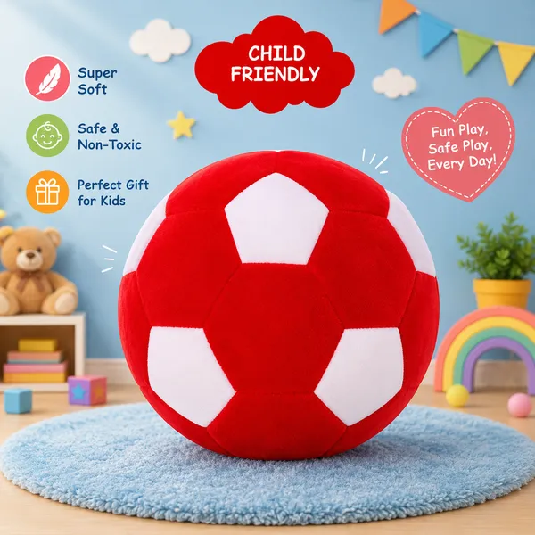 GOLDENHUB_TOYS_Plush_Football_Toy,_12_inches,_Soft_and_Cuddly,_Stitched_Details