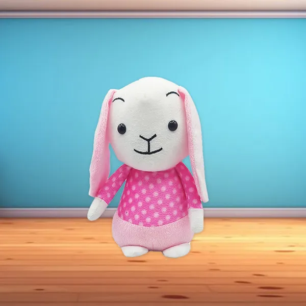 GOLDENHUB_TOYS_Polyester_Bunny_in_Dress_20_Cm_Cute,_Plush/Soft_Toy_for_Boys,_Girls_and_Kids,_Super-Soft,_Safe,_Great_Birthday_Gift_(20_Cm_Pink/Cream)