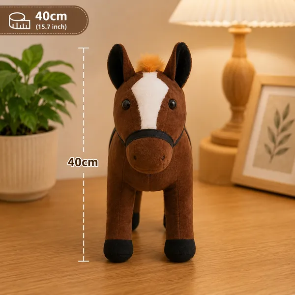 GOLDENHU_HORSE_40_CM_STANDING_COFFEE_WITH_SADDLE