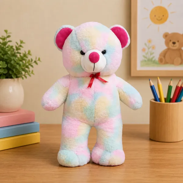 GOLDENHUB_TEDDY_BEAR_60_CM_STANDING_SIMPLE_RAINBOW_-_60_cm