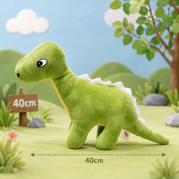 Goldenhub_Teddy_Soft_Plush_Green_Dinosaur