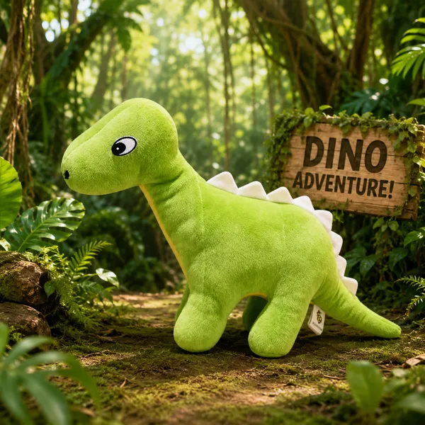 Goldenhub_Teddy_Soft_Plush_Green_Dinosaur