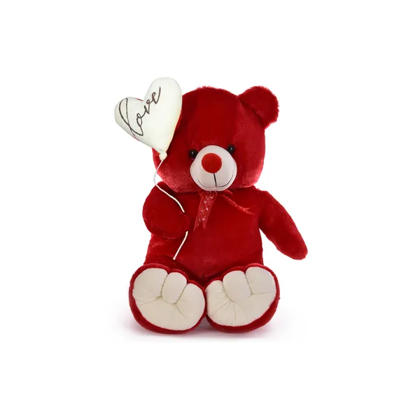 GOLDENHUB_TEDDY_BEAR_60_CM_STANDING_SIMPLE_RED_WITH_BALLOON