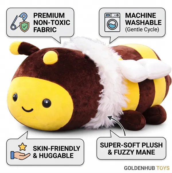 Goldenhub_Toys_Honey_Bee_Plush_Soft_Toys_25_cm