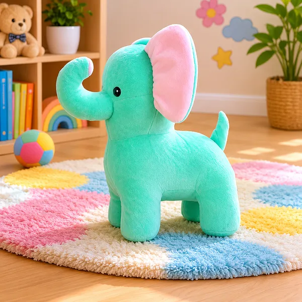 Goldenhub_Toys_Standing_Elephant_Premium_Soft_Stuffed_Toys_-_25_cm