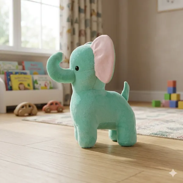 Goldenhub_Toys_Standing_Elephant_Premium_Soft_Stuffed_Toys_-_25_cm