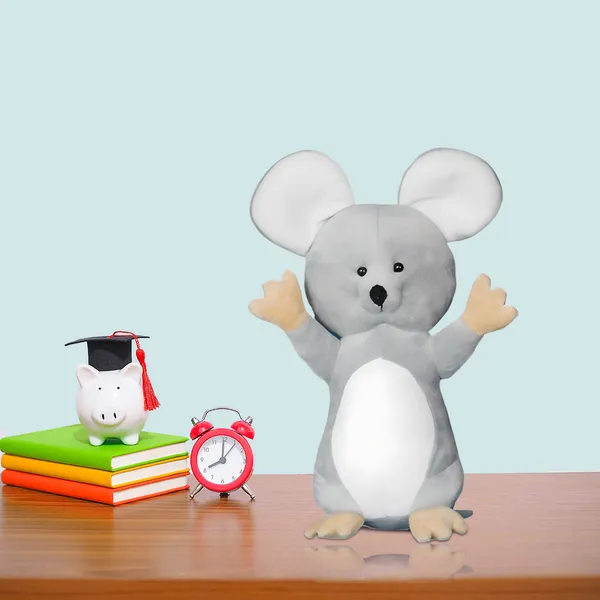 GoldenHub_30_cm_Toys_Standing_Mouse_Grey