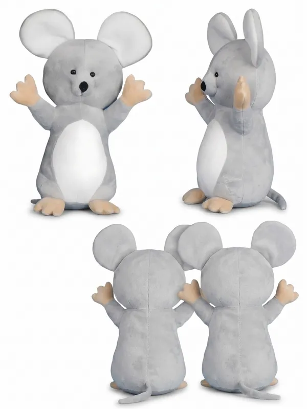 GoldenHub_30_cm_Toys_Standing_Mouse_Grey