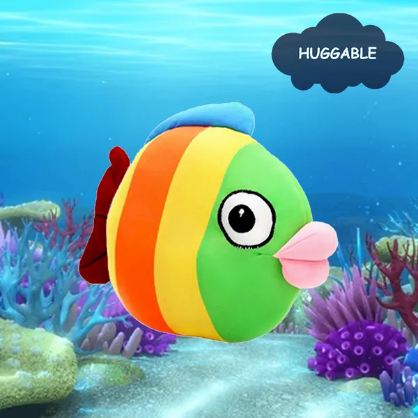 GoldenHub_25_cm_Teddy_Multicolour_Fish
