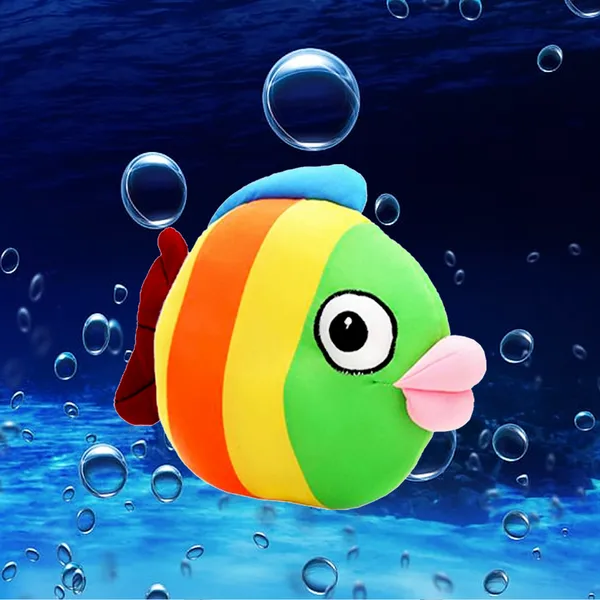 GoldenHub_25_cm_Teddy_Multicolour_Fish