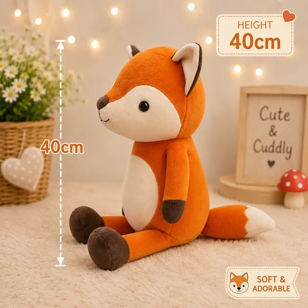 GOLDENHUB_TOYS_Super_Soft_Flappy_Leg_Fox_Plush_Toy,_40_cm,_Orange_and_White,_Cuddly_Stuffed_Animal_for_Kids|_|_Orange_&_Off-White_Plush_Animal