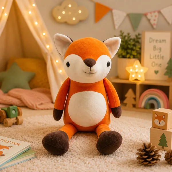 GOLDENHUB_TOYS_Super_Soft_Flappy_Leg_Fox_Plush_Toy,_40_cm,_Orange_and_White,_Cuddly_Stuffed_Animal_for_Kids|_|_Orange_&_Off-White_Plush_Animal