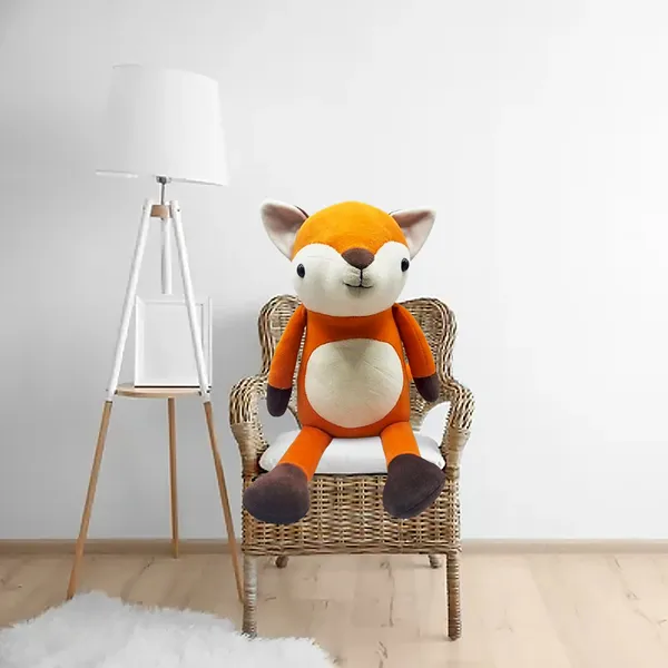 GOLDENHUB_TOYS_Super_Soft_Flappy_Leg_Fox_Plush_Toy,_40_cm,_Orange_and_White,_Cuddly_Stuffed_Animal_for_Kids|_|_Orange_&_Off-White_Plush_Animal