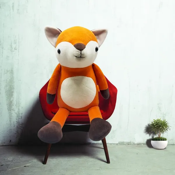 GOLDENHUB_TOYS_Super_Soft_Flappy_Leg_Fox_Plush_Toy,_40_cm,_Orange_and_White,_Cuddly_Stuffed_Animal_for_Kids|_|_Orange_&_Off-White_Plush_Animal