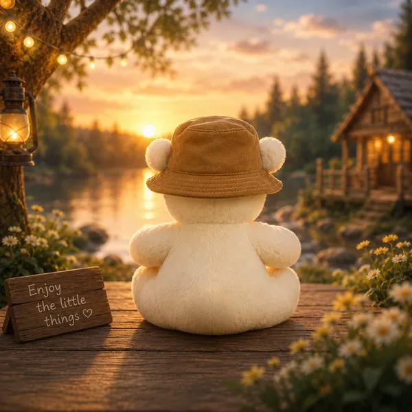 GOLDENHUB_TOYS_Soft_Plush_Teddy_Bear_with_Cap,_20_cm,_Butter_Texture