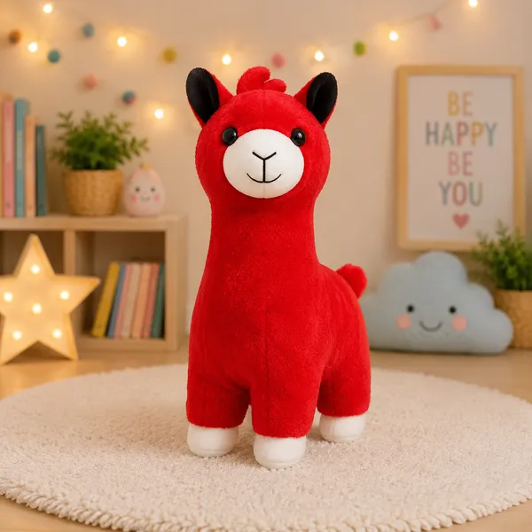 Goldenhub_Soft_Toy_Soft_Plush_Red_Alpaca_Toy,_30_cm