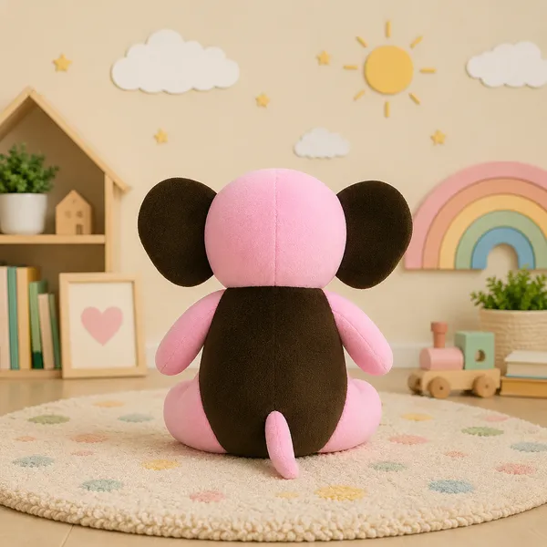 GOLDENHUB_TOYS_20_cm_Pink_Sitting_Elephant_Soft_Plush_Toy_Gift_for_Kids