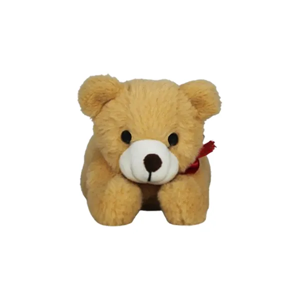 Goldenhub_Toys_Plush_Sleepy_Bear_Stuffed_Toy,_20_cm,_Soft_Velvet_Material,_Brown_-_20_cm