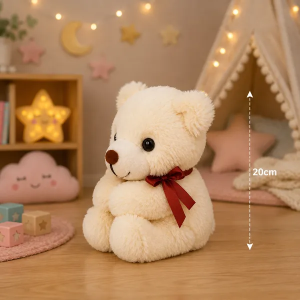 GOLDENHUB_TOYS_Plush_Sleepy_Bear_Stuffed_Toy,_20_cm_Butter_Soft_and_Cuddly