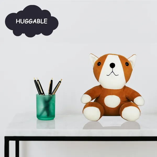 GOLDENHUB_TOYS_Plush_Dog_Stuffed_Animal,_20_cm,_Brown_and_White,_Sitting_Position