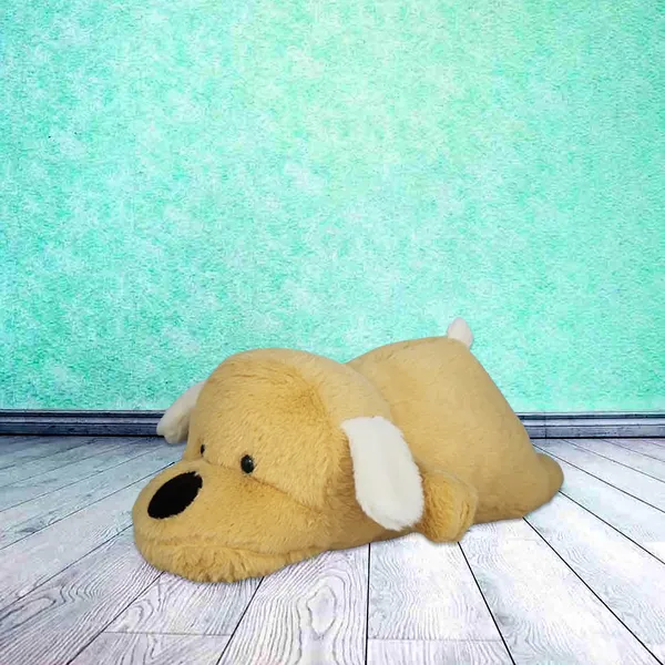 GOLDENHUB_TOYS_Plush_Brown_Dog_Stuffed_Animal,_Soft_Sleeping_Puppy_Toy_with_White_Ears