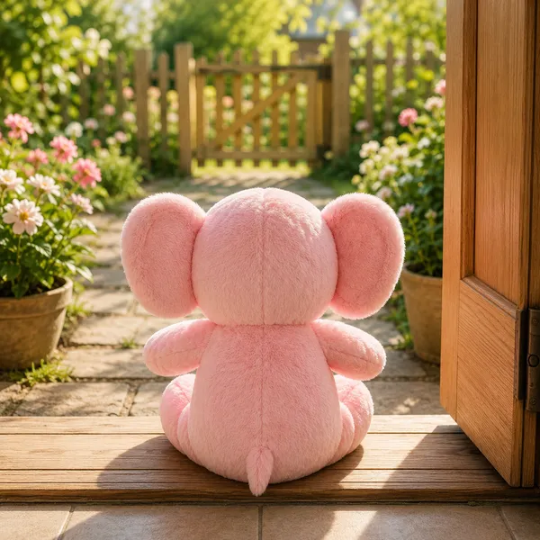GOLDENHUB_TOYS_Plush_Elephant_Soft_Toy,_40_cm,_Pink,_Flappy_Legs